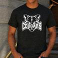 Cougars Teacher Student School Sports Fan Team Spirit Men's Casual T-Shirt Dark Grey