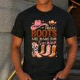 Cowboy Teacher These Boots Are Made-For Teaching School Men's Casual T-Shirt Dark Grey
