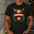 Crayon Box Fun Teacher Student Crayon Squad Halloween 2022 Men's Casual T-Shirt Dark Grey Crayon Box Fun Teacher Student Crayon Squad Halloween 2022 Men's Casual T-Shirt Dark Grey