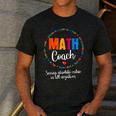 Cute Math Coach Teacher Mathematical Nerd School Men's Casual T-Shirt Dark Grey Cute Math Coach Teacher Mathematical Nerd School Men's Casual T-Shirt Dark Grey