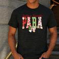Cute Santas Favorite Para Christmas Paraprofessional Teacher Men's Casual T-Shirt Dark Grey