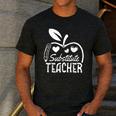 Cute Substitute Teacher Appreciation Men Women Men's Casual T-Shirt Dark Grey