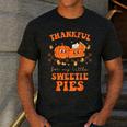 Cute Thanksgiving Teacher Thankful For My Sweetie Pies Mom Men's Casual T-Shirt Dark Grey Cute Thanksgiving Teacher Thankful For My Sweetie Pies Mom Men's Casual T-Shirt Dark Grey