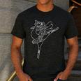 Dancing Turkey Happy Thanksgiving Day Ballet Dance Teacher Men's Casual T-Shirt Dark Grey