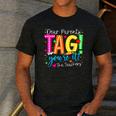 Dear Parents Tag You'Re It Love Teachers Last Day Of School Men's Casual T-Shirt Dark Grey