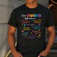 Dear Student Behind Me Teacher Appreciation Back To School Men's Casual T-Shirt Dark Grey Dear Student Behind Me Teacher Appreciation Back To School Men's Casual T-Shirt Dark Grey