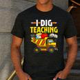 I Dig Teaching Dump Truck Construction Back School Teacher Men's Casual T-Shirt Dark Grey I Dig Teaching Dump Truck Construction Back School Teacher Men's Casual T-Shirt Dark Grey