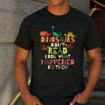 Dinosaurs Didnt Read Look What Happened To Them Teacher Men's Casual T-Shirt Dark Grey Dinosaurs Didnt Read Look What Happened To Them Teacher Men's Casual T-Shirt Dark Grey