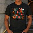 What Are We Doing Today Physical Education PE Teacher Women Men's Casual T-Shirt Dark Grey What Are We Doing Today Physical Education PE Teacher Women Men's Casual T-Shirt Dark Grey