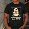 All Done Sign Language Ghost Speech Pathology Teacher Men's Casual T-Shirt Dark Grey All Done Sign Language Ghost Speech Pathology Teacher Men's Casual T-Shirt Dark Grey
