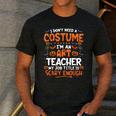 I Don't Need a Costume I'm An Art Teacher Retro Halloween Men's Casual T-Shirt Dark Grey I Don't Need a Costume I'm An Art Teacher Retro Halloween Men's Casual T-Shirt Dark Grey