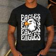 Eagles School Sports Fan Team Spirit Teacher Parent Student Men's Casual T-Shirt Dark Grey