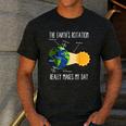 Earth Rotation Earth Day Science Teacher Kids Women Men's Casual T-Shirt Dark Grey Earth Rotation Earth Day Science Teacher Kids Women Men's Casual T-Shirt Dark Grey