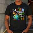 Earth Without Art Is Just Eh Artist Art Teacher Men's Casual T-Shirt Dark Grey
