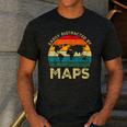 Easily Distracted By Maps Geography Teacher Men's Casual T-Shirt Dark Grey Easily Distracted By Maps Geography Teacher Men's Casual T-Shirt Dark Grey