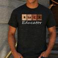 Educator Science Teacher Melanin Educator Science Men's Casual T-Shirt Dark Grey Educator Science Teacher Melanin Educator Science Men's Casual T-Shirt Dark Grey