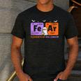 Elements Of Halloween Fear Periodically Chemistry Teacher Men's Casual T-Shirt Dark Grey Elements Of Halloween Fear Periodically Chemistry Teacher Men's Casual T-Shirt Dark Grey