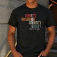 Equality Inclusion Diversity Equity Love Never Fails Teacher Men's Casual T-Shirt Dark Grey Equality Inclusion Diversity Equity Love Never Fails Teacher Men's Casual T-Shirt Dark Grey