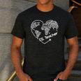 ESL Teacher ESOL Student Cute Heart Shape English Teacher Men's Casual T-Shirt Dark Grey