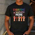 Everyone Is Welcome Here Shirt Teacher Men's Casual T-Shirt Dark Grey Everyone Is Welcome Here Shirt Teacher Men's Casual T-Shirt Dark Grey
