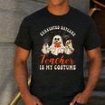 Exhausted Daycare Teacher Is My Costume Halloween Ghost Fun For Men Women Men's Casual T-Shirt Dark Grey
