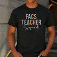 FACS Teacher Squad Colorful Appreciation Day Back To School Men Women Girls Kids Men's Casual T-Shirt Dark Grey