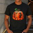 Fall Book Autumn Reading Teacher Halloween Pumpkin Season Men's Casual T-Shirt Dark Grey