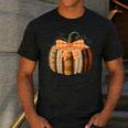Fall Book Pumpkin Halloween Teacher Librarian Thanksgiving Men's Casual T-Shirt Dark Grey