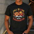 Fall In Love With Kindergarten Autumn Kindergarten Teacher Men's Casual T-Shirt Dark Grey Fall In Love With Kindergarten Autumn Kindergarten Teacher Men's Casual T-Shirt Dark Grey