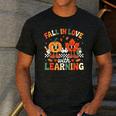 Fall In Love With Learning Shirt Autumn Thanksgiving Teacher Men's Casual T-Shirt Dark Grey