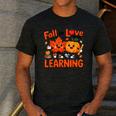 Fall In Love With Learning Thanksgiving Teacher Student Kids Men's Casual T-Shirt Dark Grey Fall In Love With Learning Thanksgiving Teacher Student Kids Men's Casual T-Shirt Dark Grey