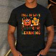 Fall In Love With Learning Thanksgiving Teacher Student Men's Casual T-Shirt Dark Grey Fall In Love With Learning Thanksgiving Teacher Student Men's Casual T-Shirt Dark Grey