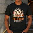 Are You Fall O Ween Directions Teacher Halloween Boo Ghost Men's Casual T-Shirt Dark Grey Are You Fall O Ween Directions Teacher Halloween Boo Ghost Men's Casual T-Shirt Dark Grey