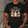 Are You Fall O Ween DirectionsRetro Teacher Halloween Ghost Men's Casual T-Shirt Dark Grey Are You Fall O Ween DirectionsRetro Teacher Halloween Ghost Men's Casual T-Shirt Dark Grey
