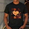 Fall Teacher Fall In Love With Math Math Thanksgiving For Men Women Men's Casual T-Shirt Dark Grey Fall Teacher Fall In Love With Math Math Thanksgiving For Men Women Men's Casual T-Shirt Dark Grey