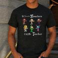 My Favorite Monsters Call Me Teacher Thank Mummy Vampire Bat Men's Casual T-Shirt Dark Grey My Favorite Monsters Call Me Teacher Thank Mummy Vampire Bat Men's Casual T-Shirt Dark Grey