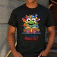 Feed The Reading Monster Halloween Teacher Men's Casual T-Shirt Dark Grey Feed The Reading Monster Halloween Teacher Men's Casual T-Shirt Dark Grey
