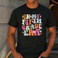 In My Fifth Grade Era 5th Grade Era Teacher Back To School Men's Casual T-Shirt Dark Grey In My Fifth Grade Era 5th Grade Era Teacher Back To School Men's Casual T-Shirt Dark Grey