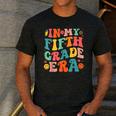 In My Fifth Grade Era 5th Grade Teacher Back To School Men's Casual T-Shirt Dark Grey In My Fifth Grade Era 5th Grade Teacher Back To School Men's Casual T-Shirt Dark Grey