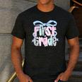 First Grade Coquette Bow Girls Teacher Team 1st Grade Squad Men's Casual T-Shirt Dark Grey First Grade Coquette Bow Girls Teacher Team 1st Grade Squad Men's Casual T-Shirt Dark Grey