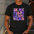 In My First Grade Era 1st Grade Girls Teacher Back To School Men's Casual T-Shirt Dark Grey In My First Grade Era 1st Grade Girls Teacher Back To School Men's Casual T-Shirt Dark Grey