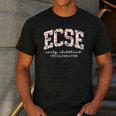 Floral ECSE Early Childhood Special Education SPED Teacher Men's Casual T-Shirt Dark Grey Floral ECSE Early Childhood Special Education SPED Teacher Men's Casual T-Shirt Dark Grey