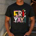 Fri-Yay Happy Friday Lovers Teacher Weekend Women Men's Casual T-Shirt Dark Grey Fri-Yay Happy Friday Lovers Teacher Weekend Women Men's Casual T-Shirt Dark Grey