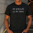 As Gaeilge Le Do Thoil Irish Teacher Ireland Back To School Men's Casual T-Shirt Dark Grey