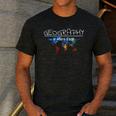 Geography Teacher Earth Day Is Where It's At For Men Women Kids Men's Casual T-Shirt Dark Grey