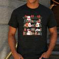 Ghost Christmas Reading Book Lover Library Christmas Teacher Men's Casual T-Shirt Dark Grey Ghost Christmas Reading Book Lover Library Christmas Teacher Men's Casual T-Shirt Dark Grey