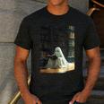 Ghost Library Halloween Book Reading Books Lover Teacher Men's Casual T-Shirt Dark Grey Ghost Library Halloween Book Reading Books Lover Teacher Men's Casual T-Shirt Dark Grey