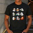 Ghost Reading Teacher Halloween Librarian Book Lover School Men's Casual T-Shirt Dark Grey Ghost Reading Teacher Halloween Librarian Book Lover School Men's Casual T-Shirt Dark Grey