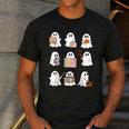 Ghost Speech Therapy Teacher Spooky Season Halloween Men's Casual T-Shirt Dark Grey
