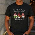 Gnome It's Fine I'm Fine Everything Is Fine Teacher Xmas Men's Casual T-Shirt Dark Grey Gnome It's Fine I'm Fine Everything Is Fine Teacher Xmas Men's Casual T-Shirt Dark Grey